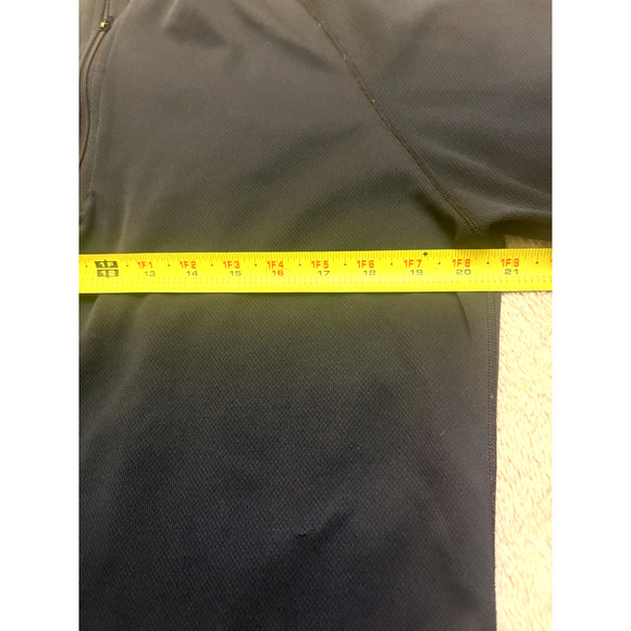 Champion 1/4 Zip Mens Extra Large Black Pullover Mock Neck Logo Long Sleeve - Picture 6 of 6